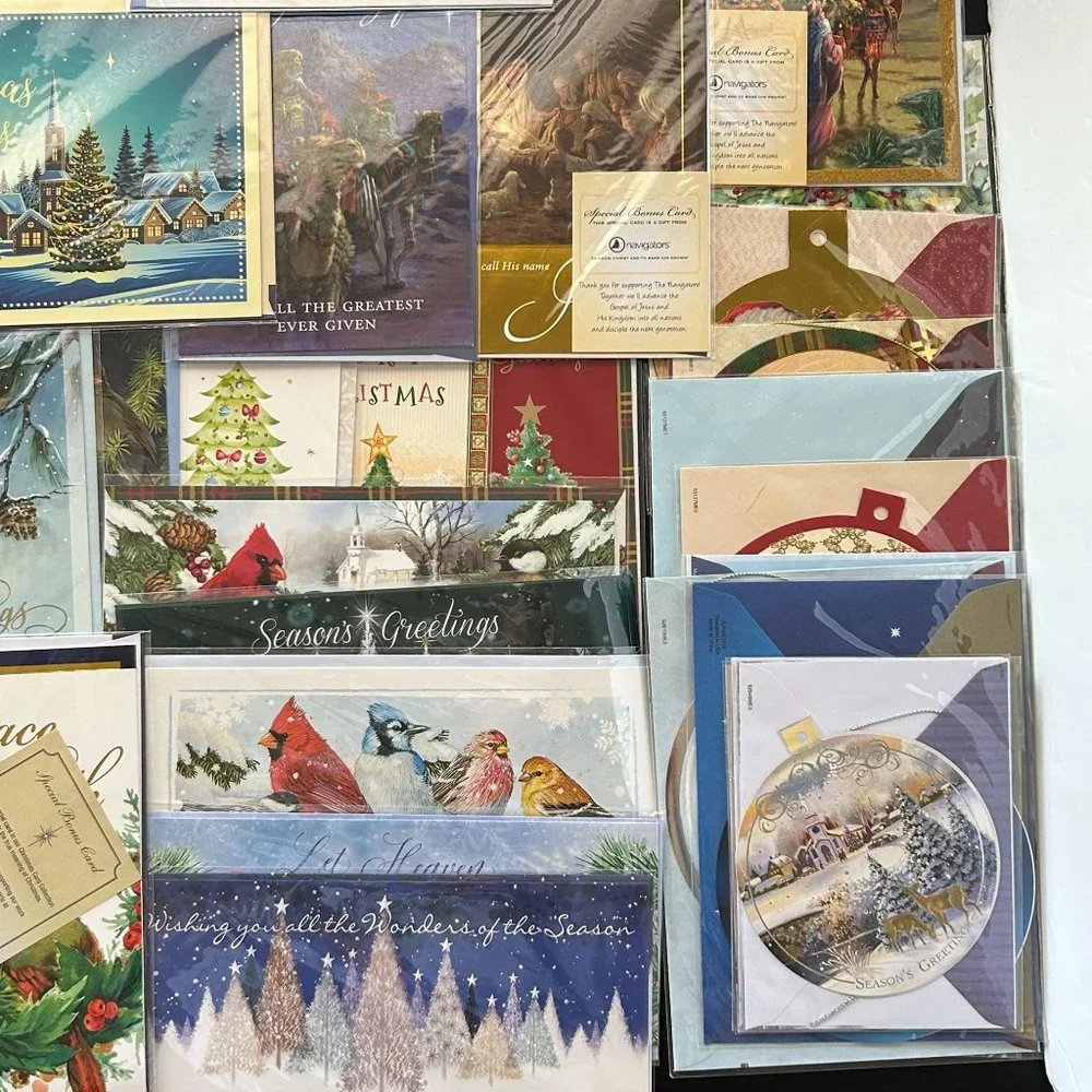 Lot 53 Christmas Ornament & Greeting Cards w/ Envelope St. Josephs Indian School